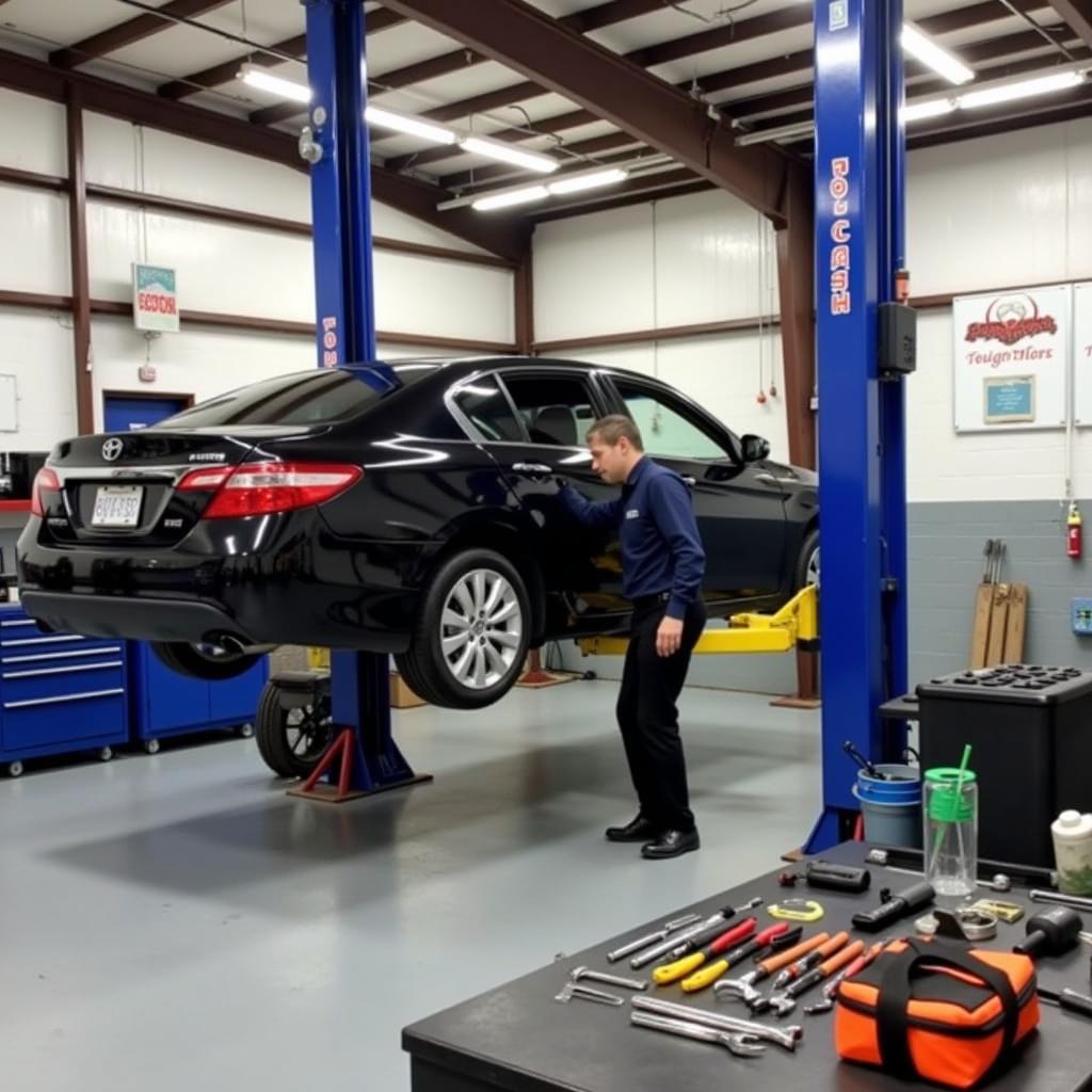 Car maintenance at an auto service center in Summerville, SC