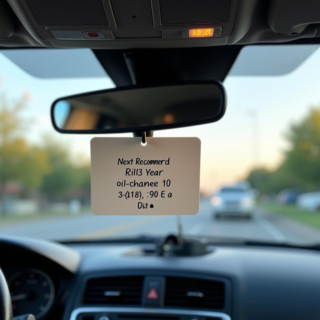 Auto Service Tag Reminder