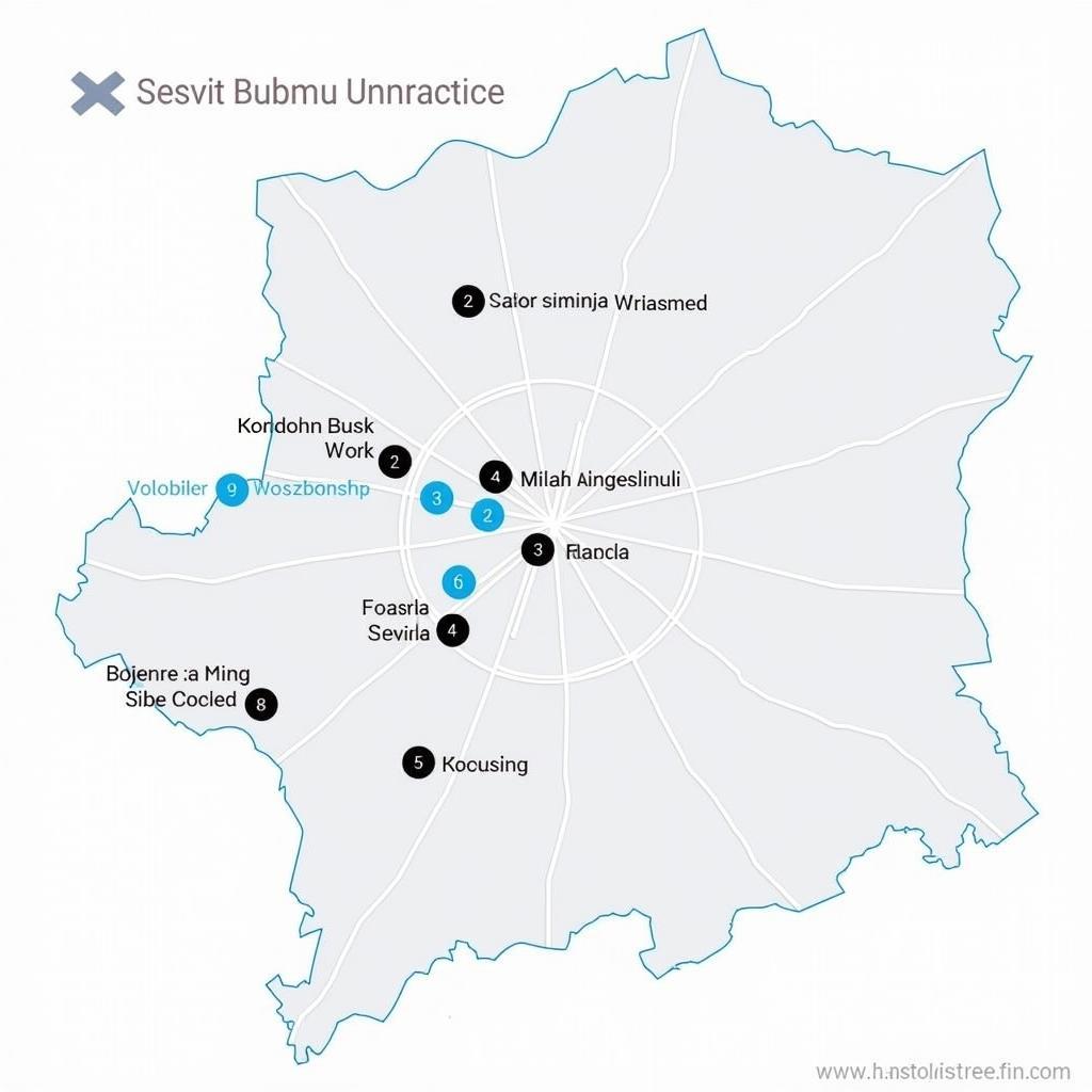 Map of auto service locations in Timas Militari Iuliu Maniu Bucharest