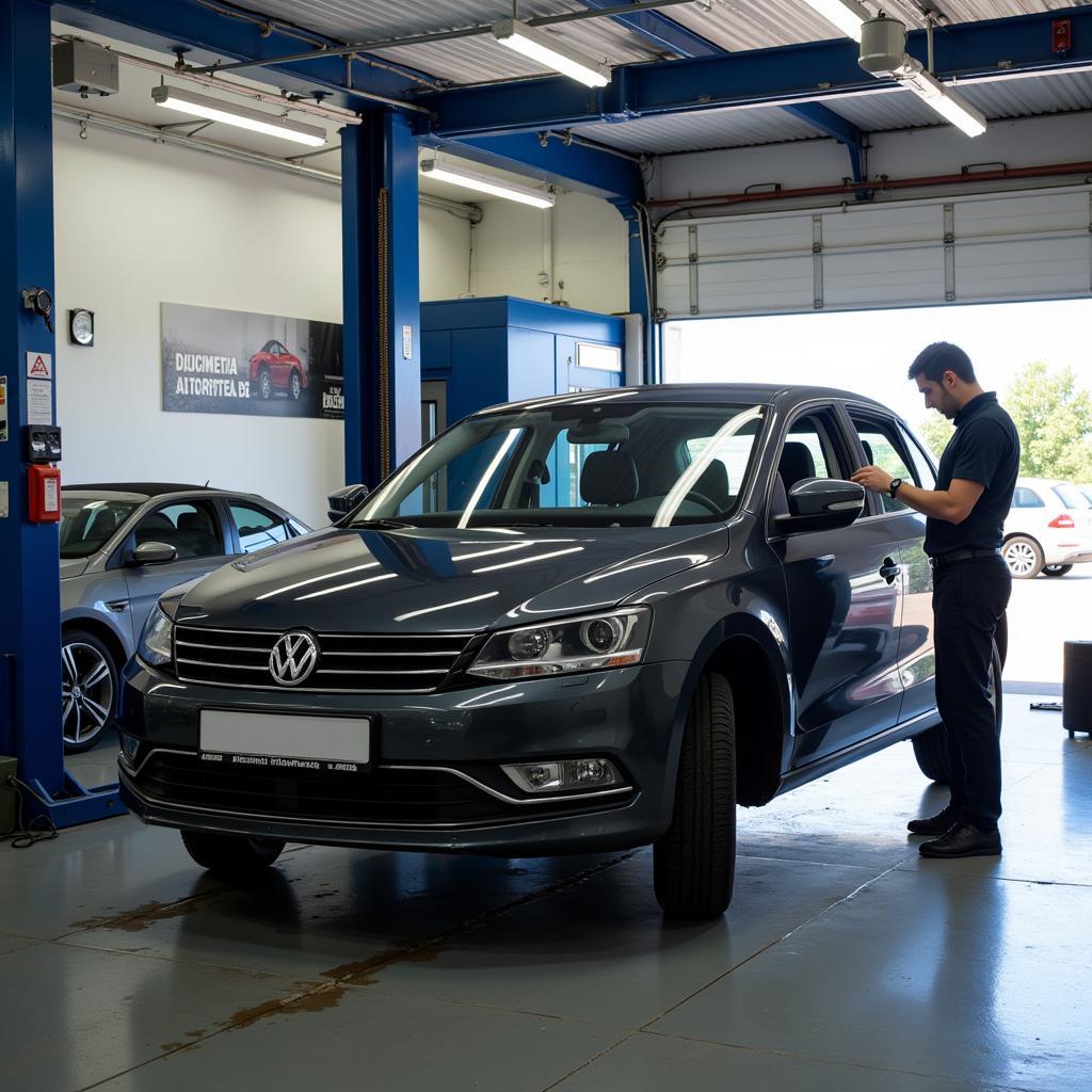 Car repair in a professional auto service center in Timisoara