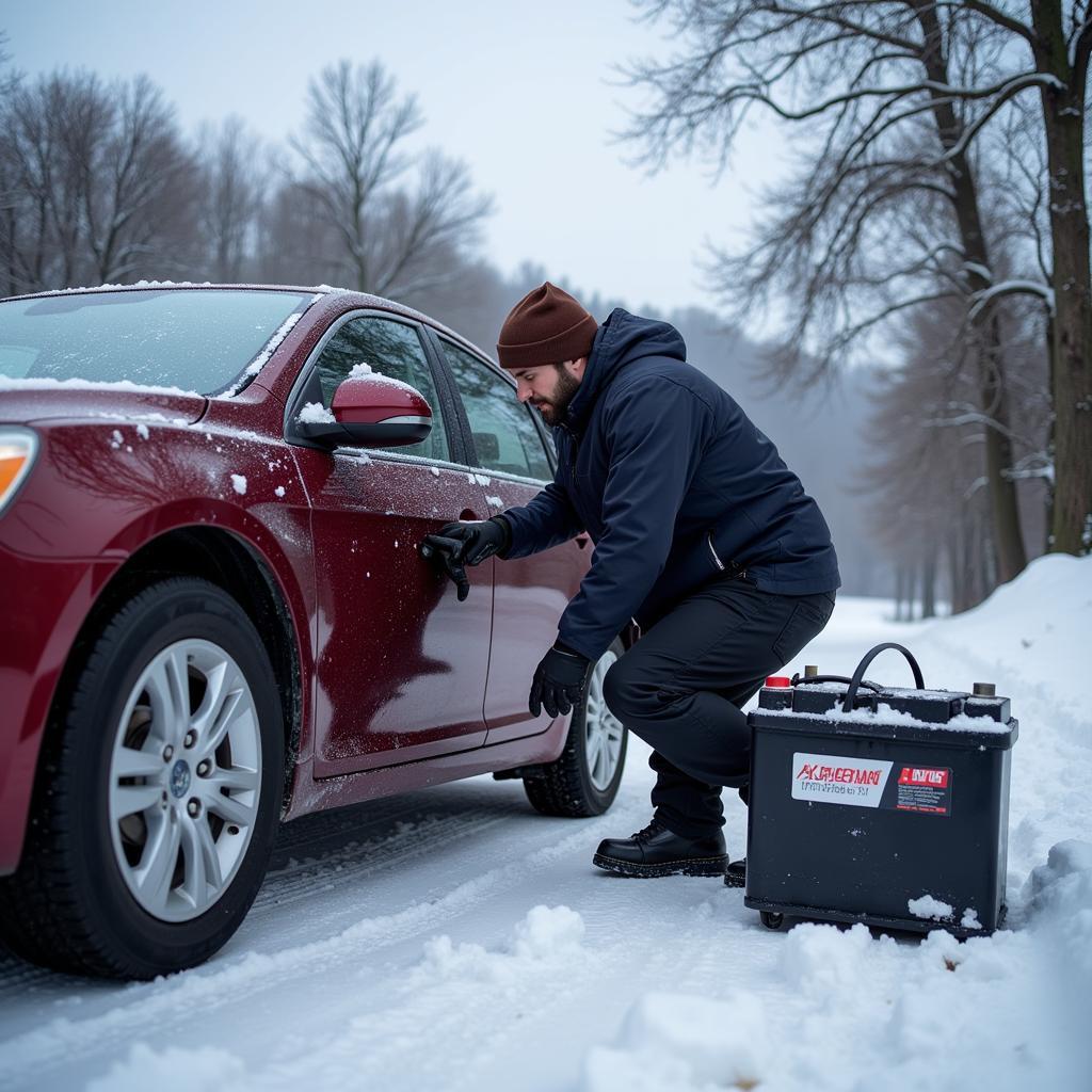 Preparing a Car for Winter in White River