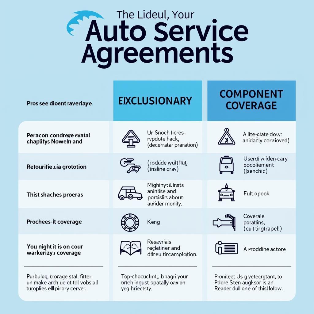 Types of Auto Service Agreements