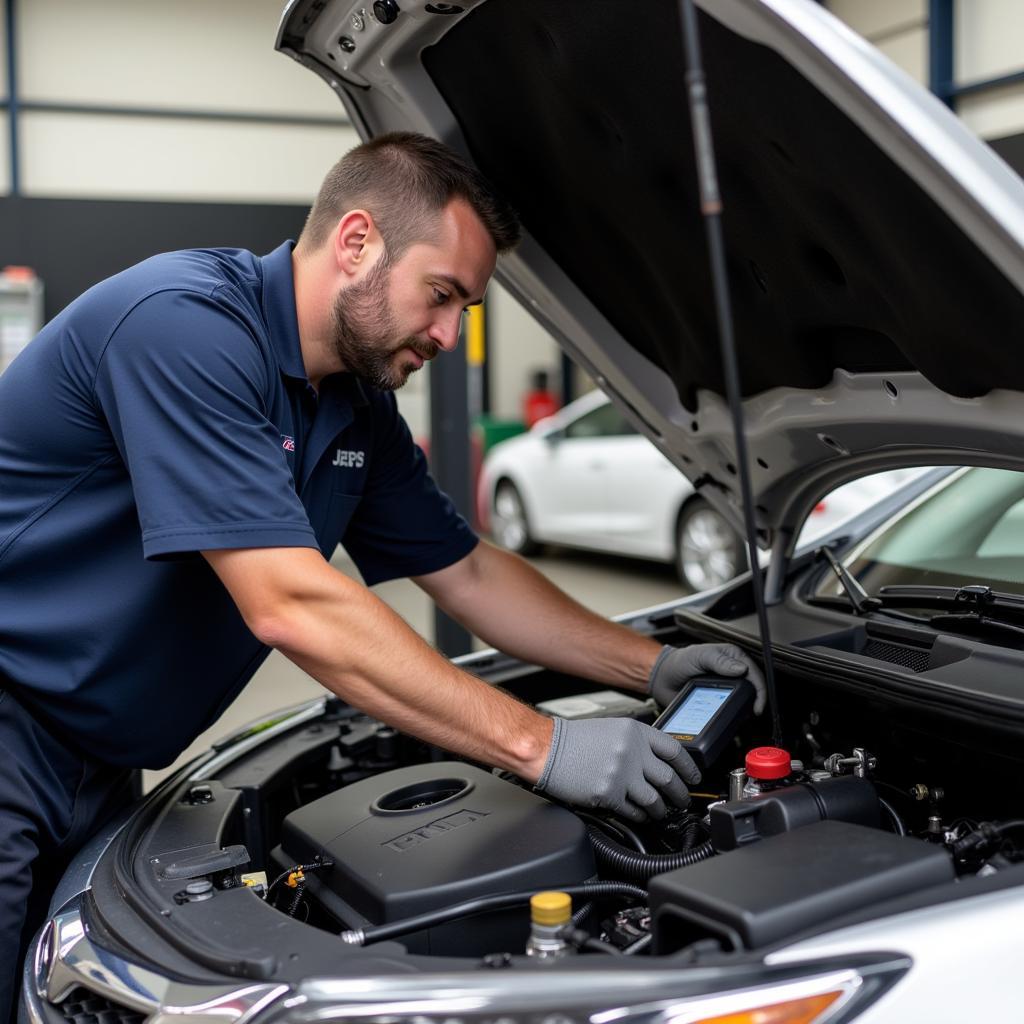 Mechanic Checking a Car in Hoover AL