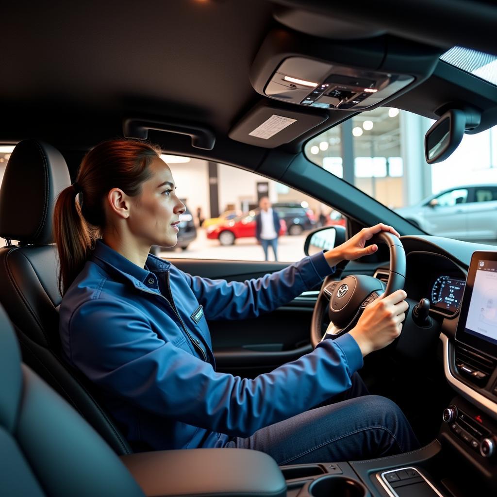 Test Driving Experience at Auto Show