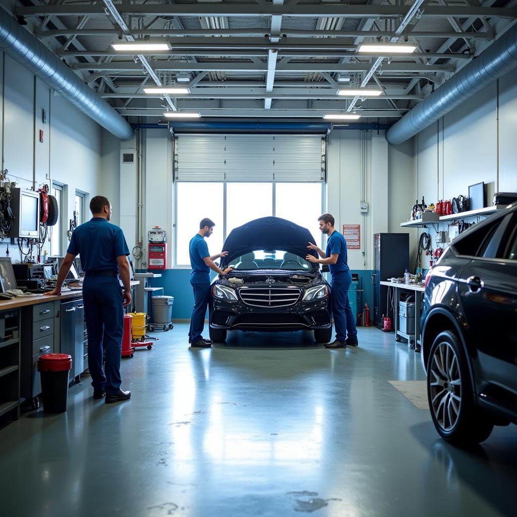 Modern Auto Repair Shop in Las Rozas