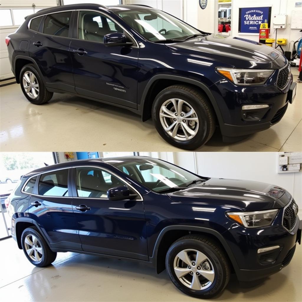 A Sparkling Clean Car After a Full Service Auto Spa Treatment