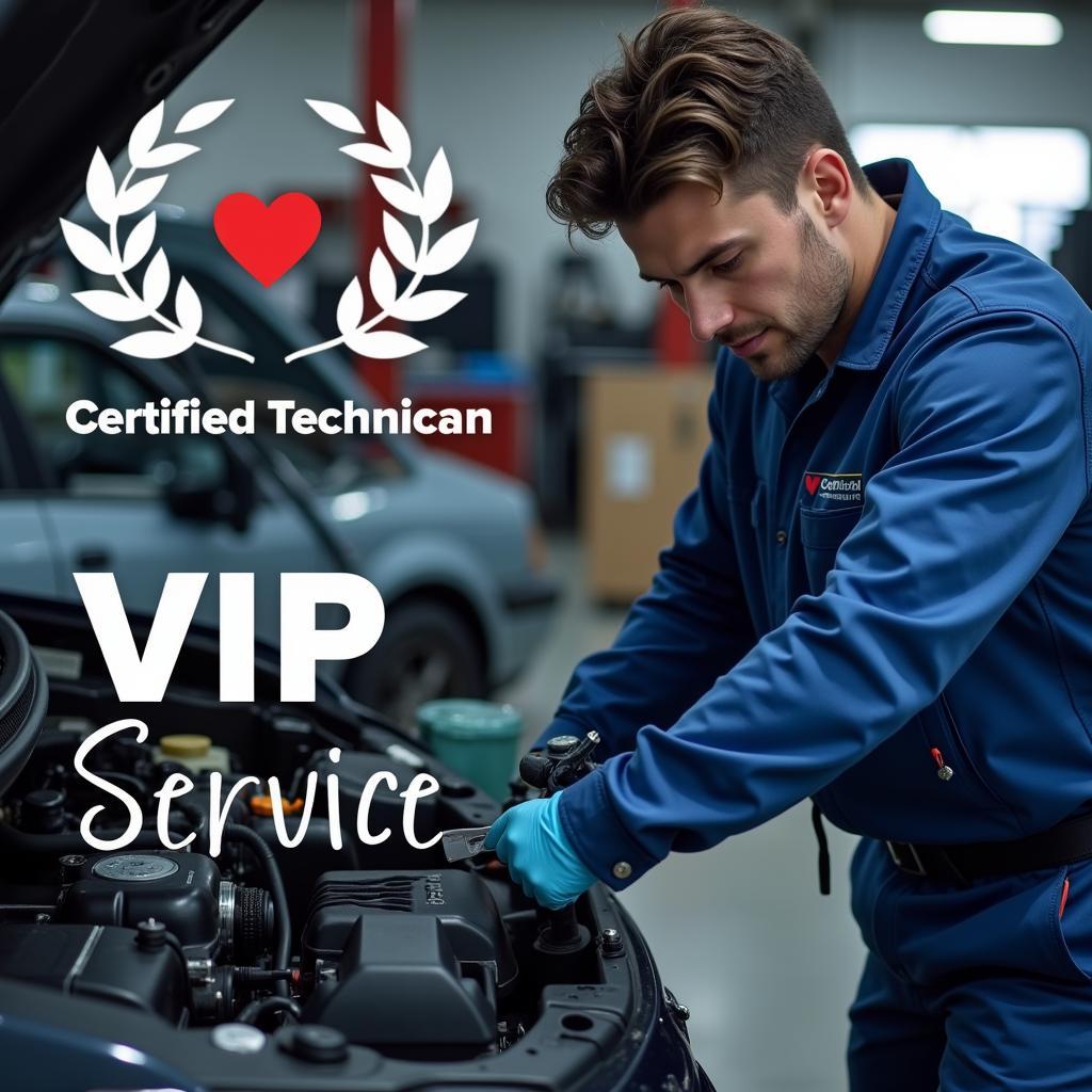 Experienced Technician Performing Auto Tex VIP Service