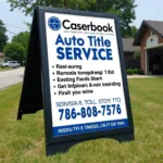 Effective Auto Title Service Outdoor Sign Design