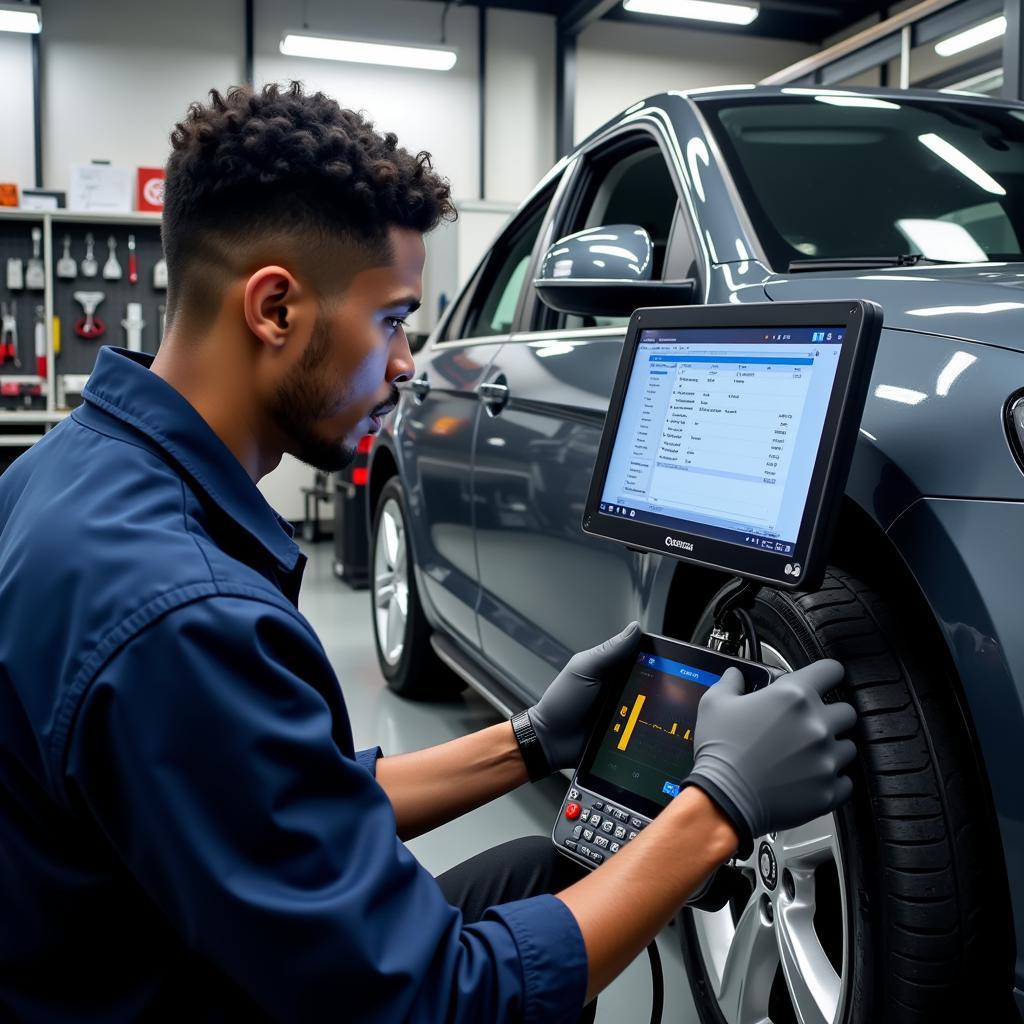 Advanced Diagnostic Tools in an Auto Top Service Ltd Workshop