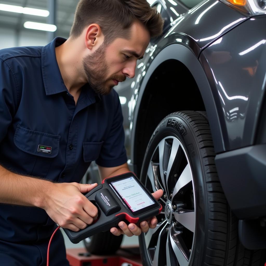 Mechanic Inspecting Transmission in South Melbourne