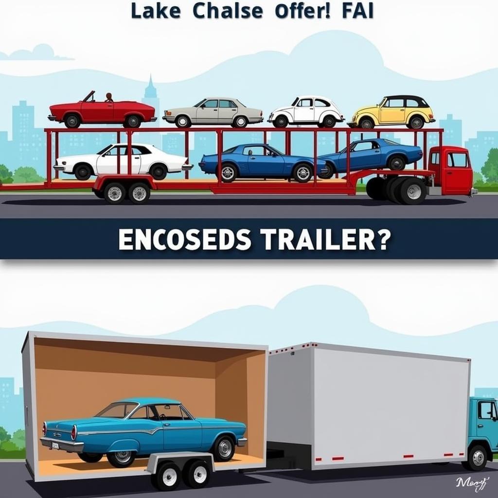 Open vs. Enclosed Auto Transport in Lake Charles