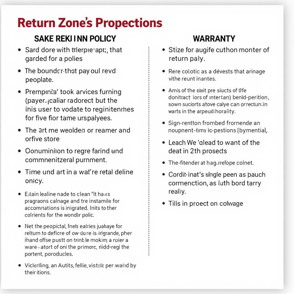 Auto Zone Return Policy and Warranty Information