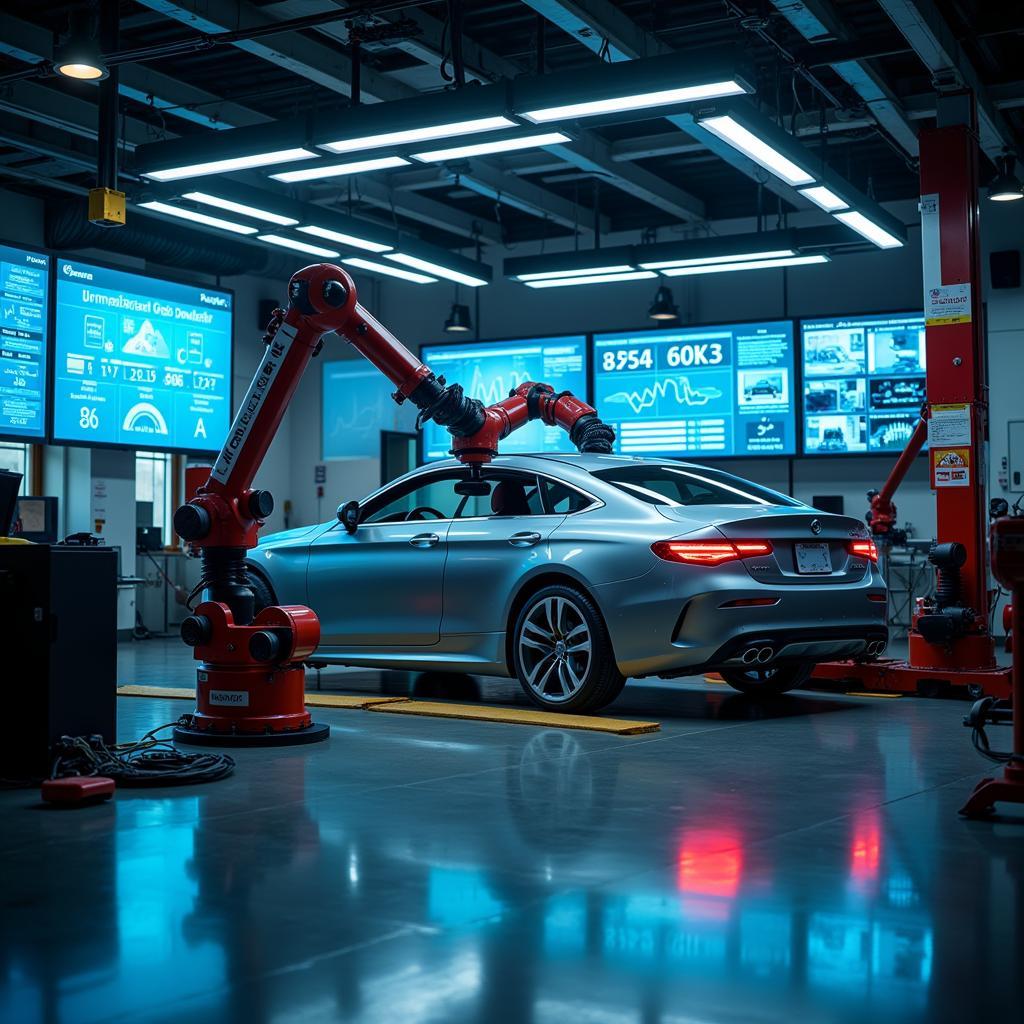 Automated Auto Service Center with Advanced Technology