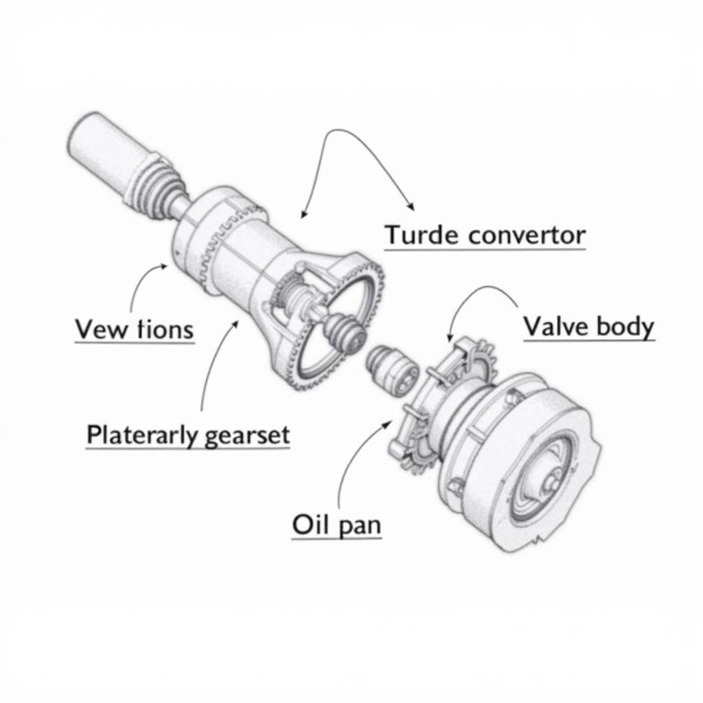 Diagram of Automatic Transmission Service Components