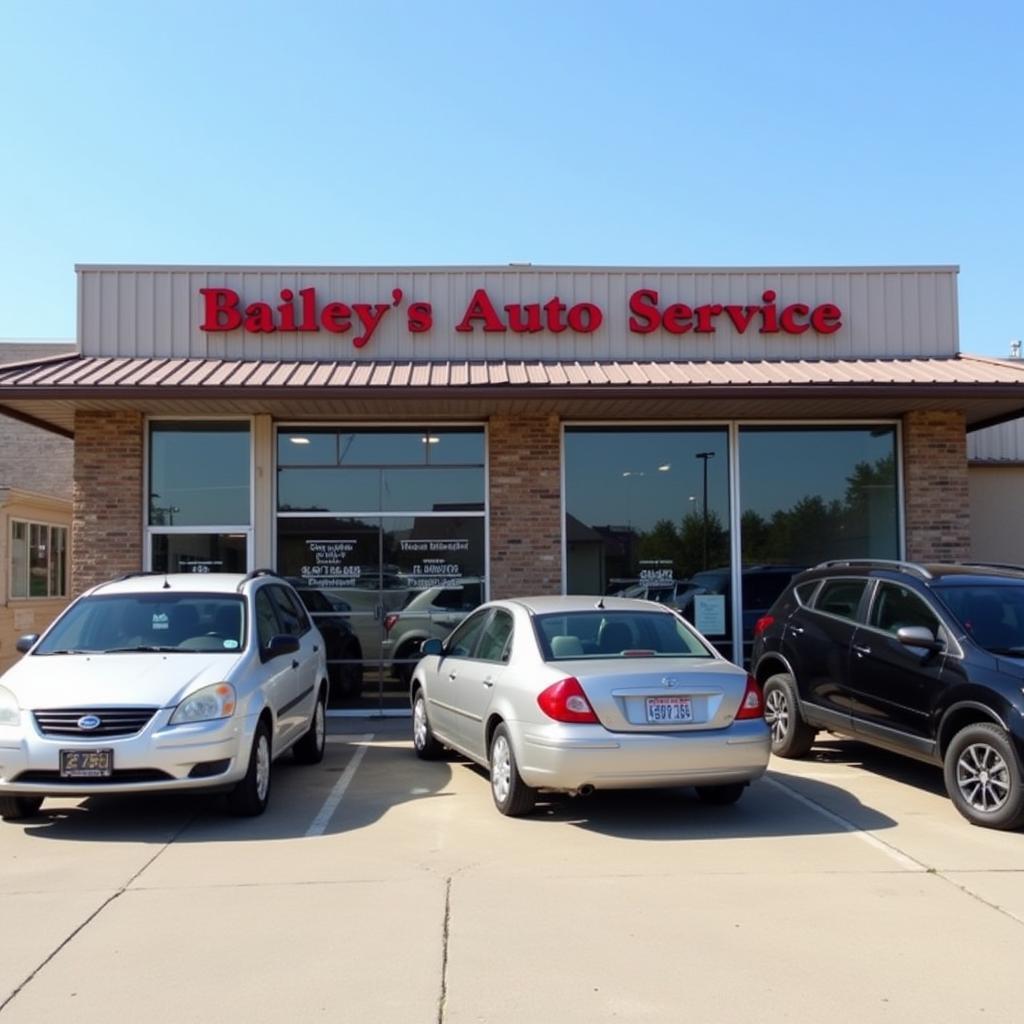 Bailey's Auto Service Shop Front in Olathe, KS