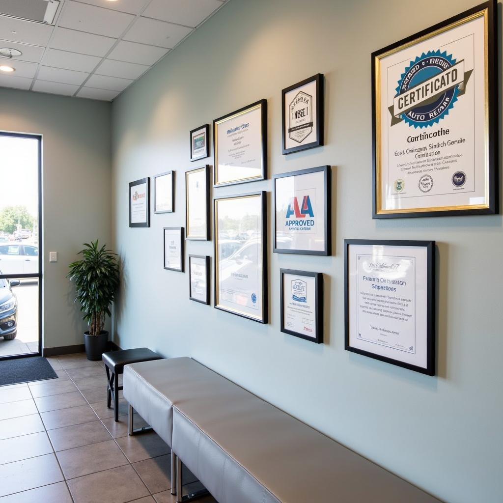 Baton Rouge Auto Service Center Certifications