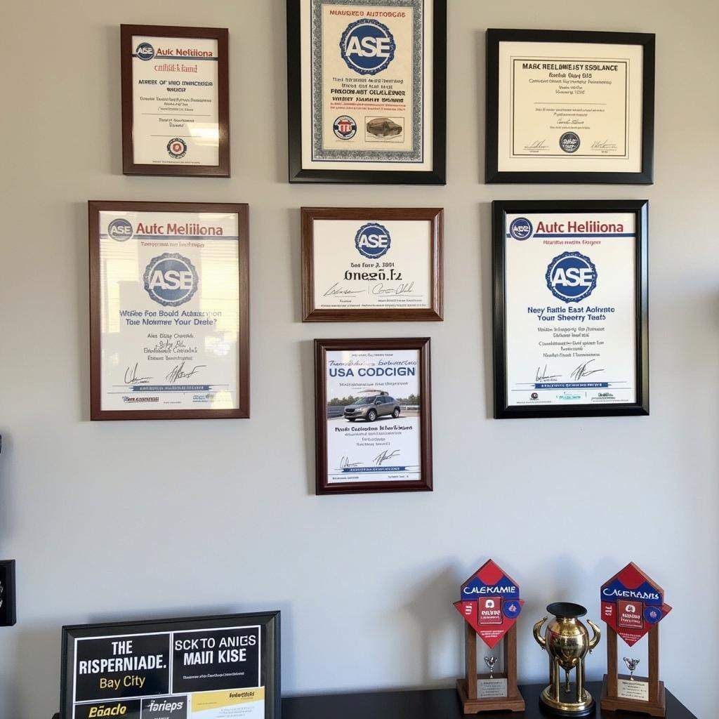 Bay City Auto Service Center Certifications