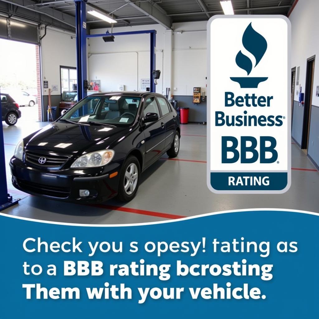 BBB Logo and Car Repair Image