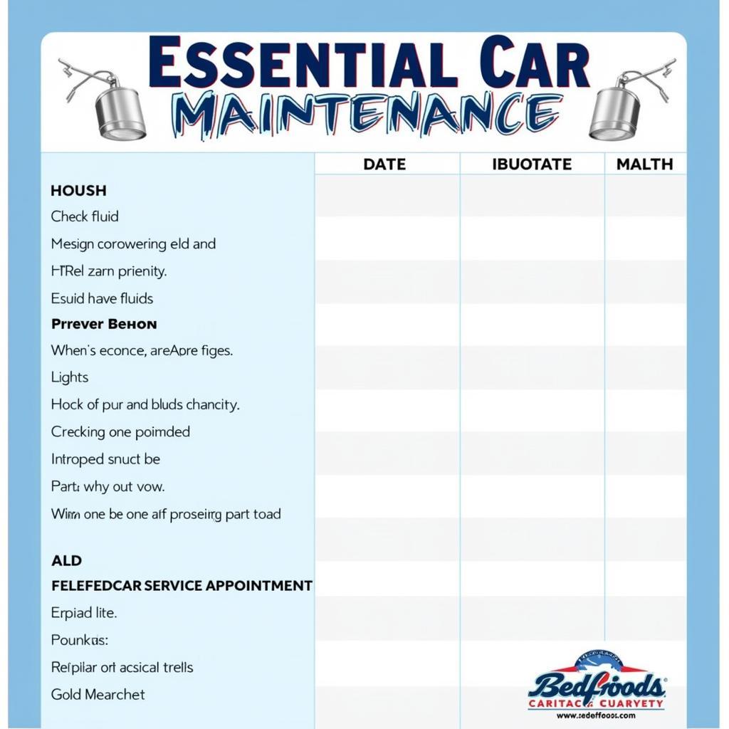 Car Maintenance Checklist for Bedford Drivers