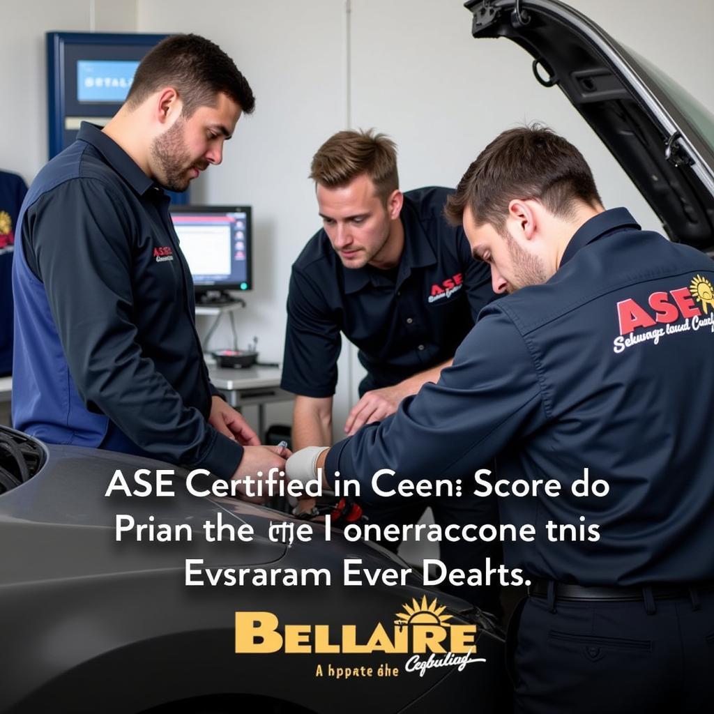 ASE Certified Technicians in Bellaire Auto Service