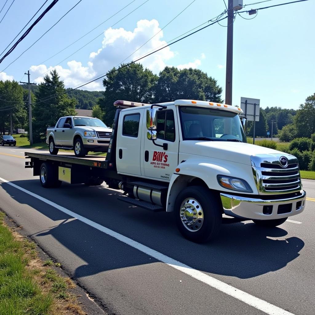 Tow Truck from Bill's Auto & Towing Service