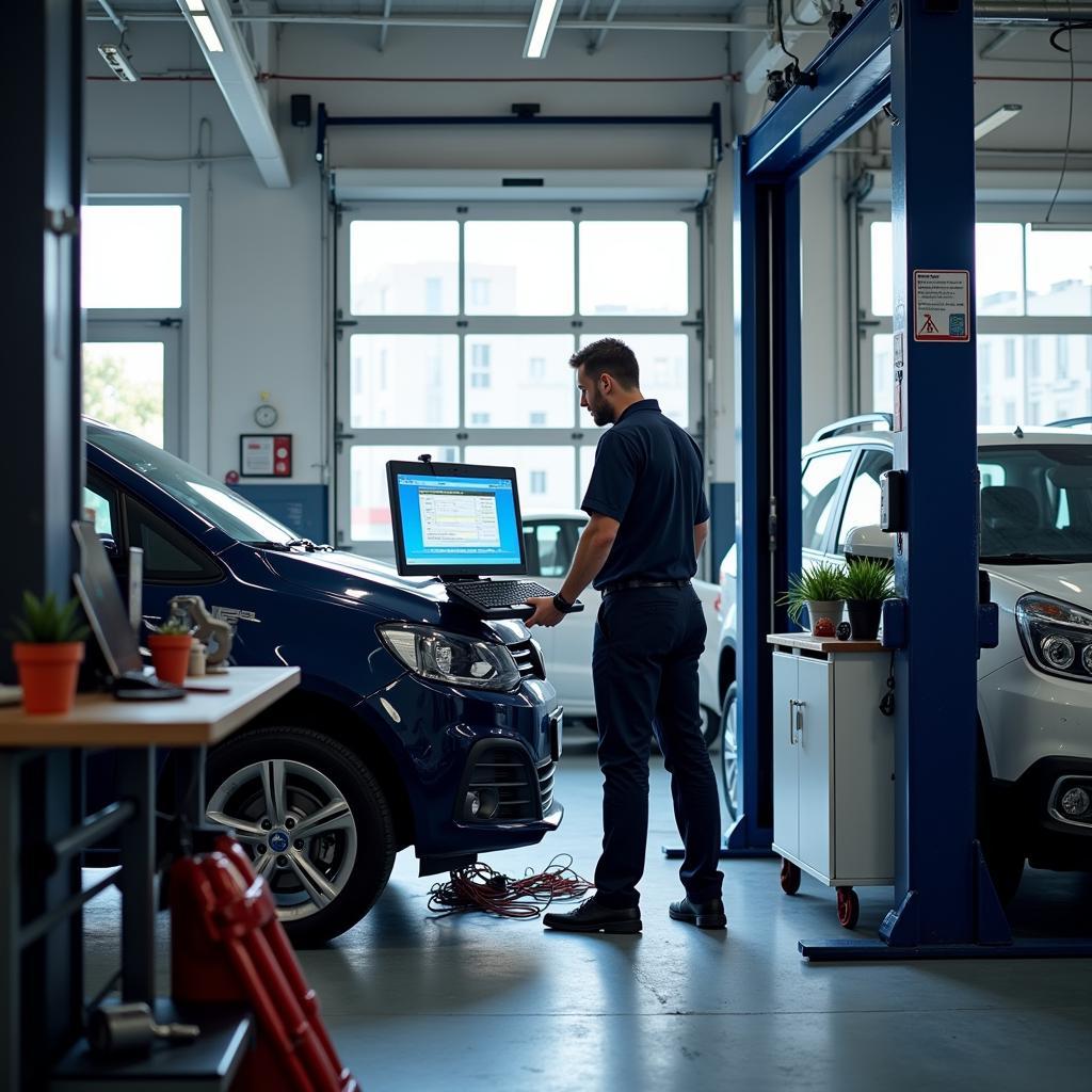 Blakes Auto Service's modern facility equipped with state-of-the-art diagnostic tools.