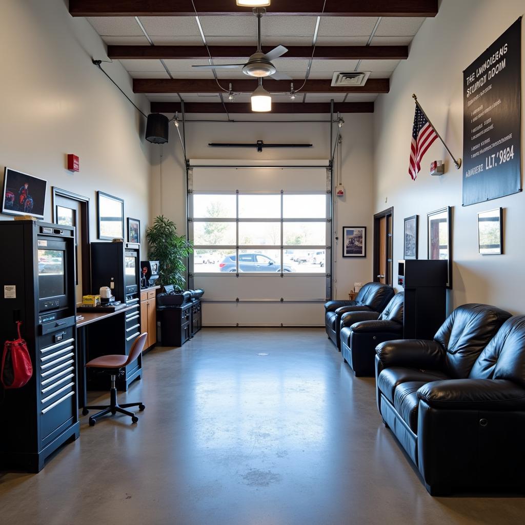 Modern and Clean Auto Service Shop Interior in Blue Springs