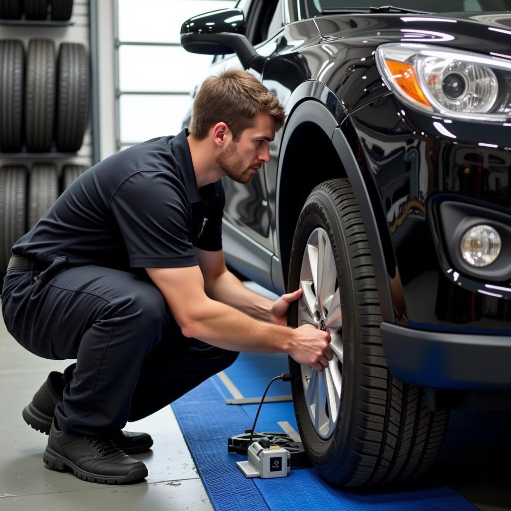 Tire Installation at Bob's Tire & Auto Service