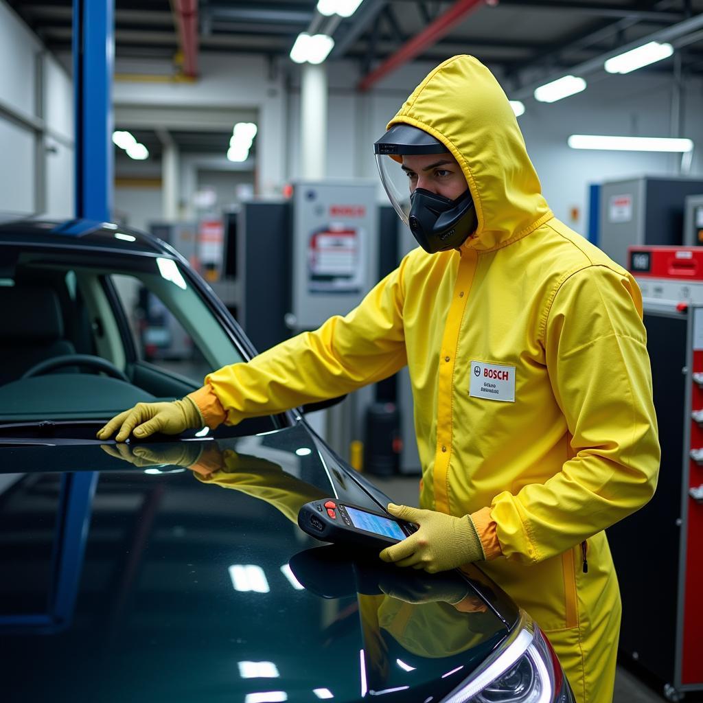 Bosch Diagnostic Tools in a Hazmat Car Service Environment