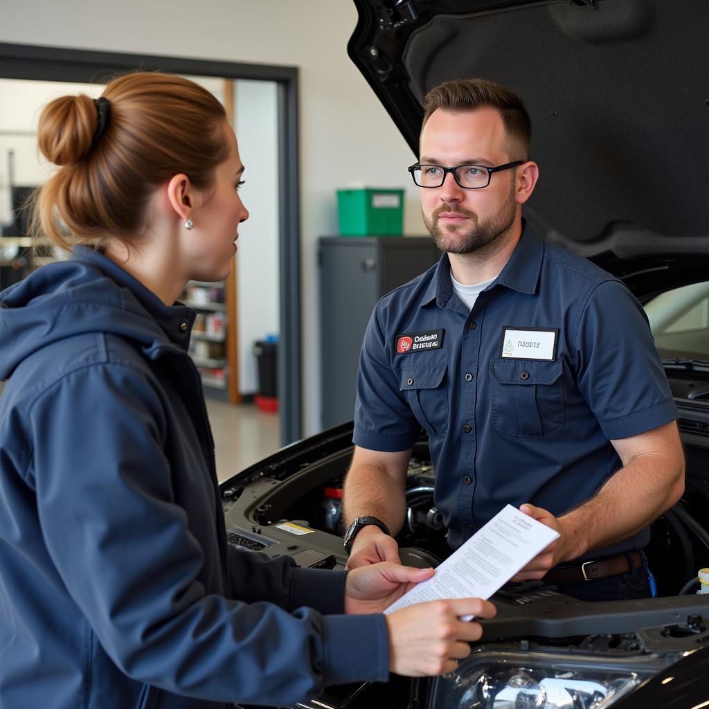 Bozeman Auto Service Customer Consultation