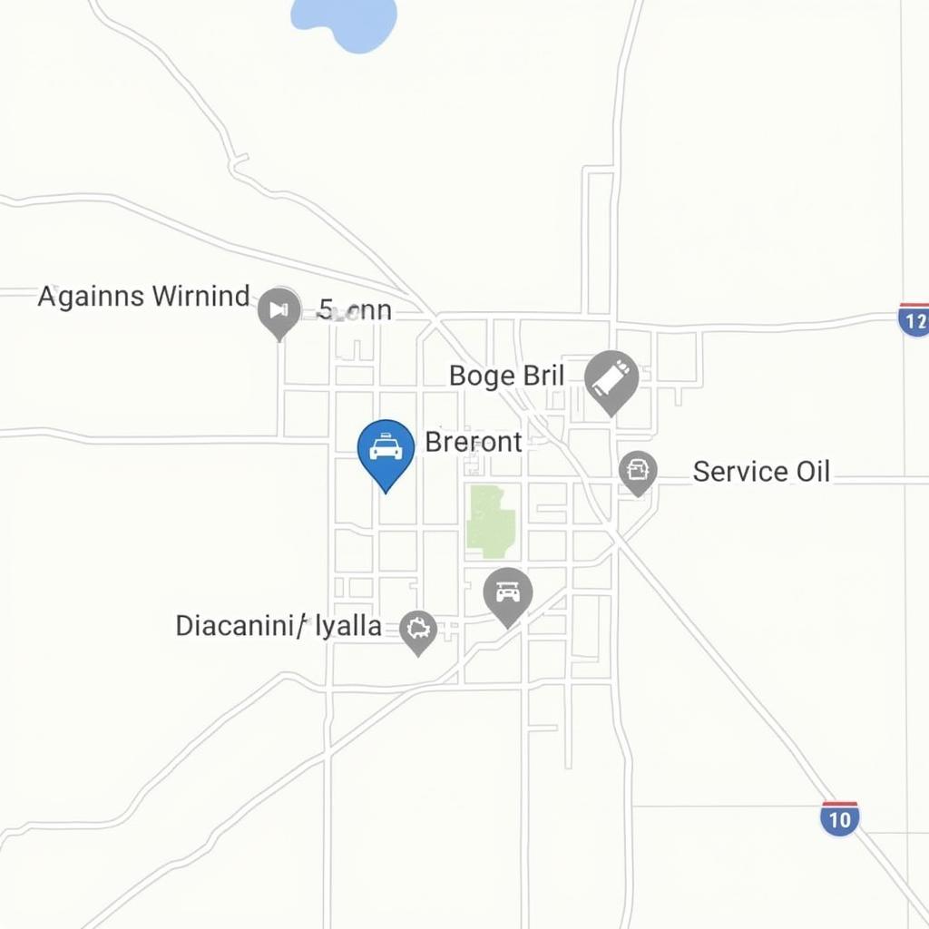 Bozeman Auto Service Shops Map