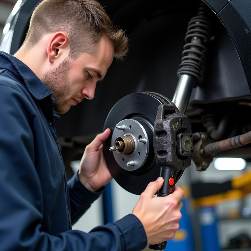 mechanic-inspecting-brake-system-dwight-il