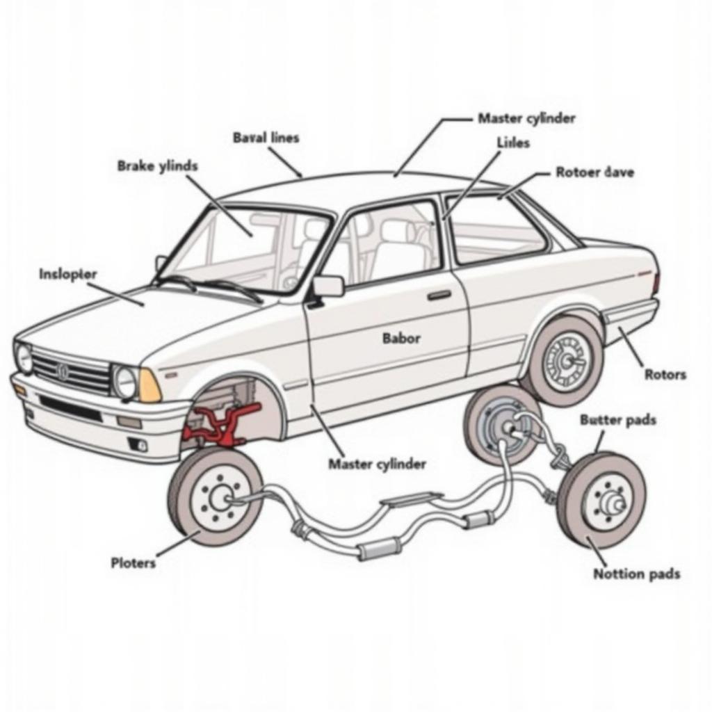 Car Brake System Components