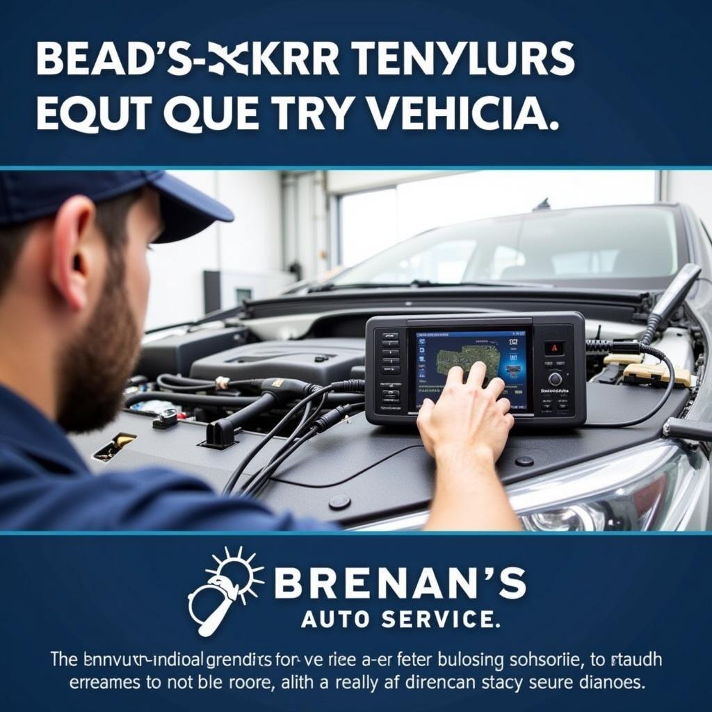 Brennan's Auto Service State-of-the-Art Diagnostic Equipment