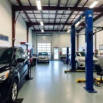 Modern and well-equipped auto service center interior in the Bronx