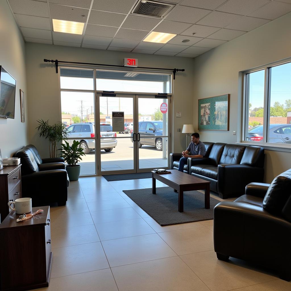 Comfortable Customer Waiting Area in a Bronx Auto Service Center