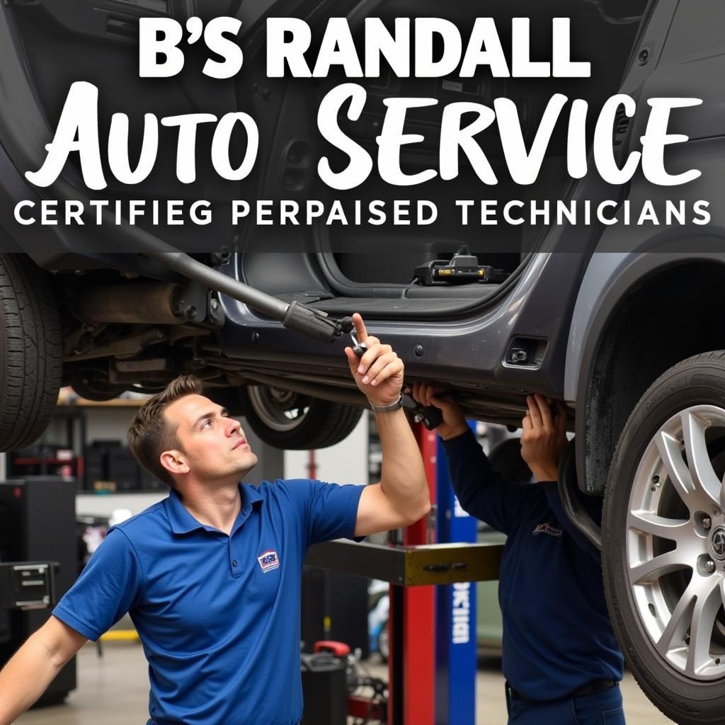 Expert Technicians at Work at B's Randall Auto Service