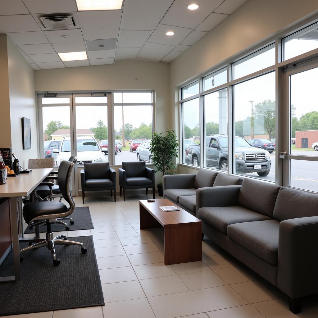 Comfortable Customer Waiting Area at an Auto Service Center in Buc