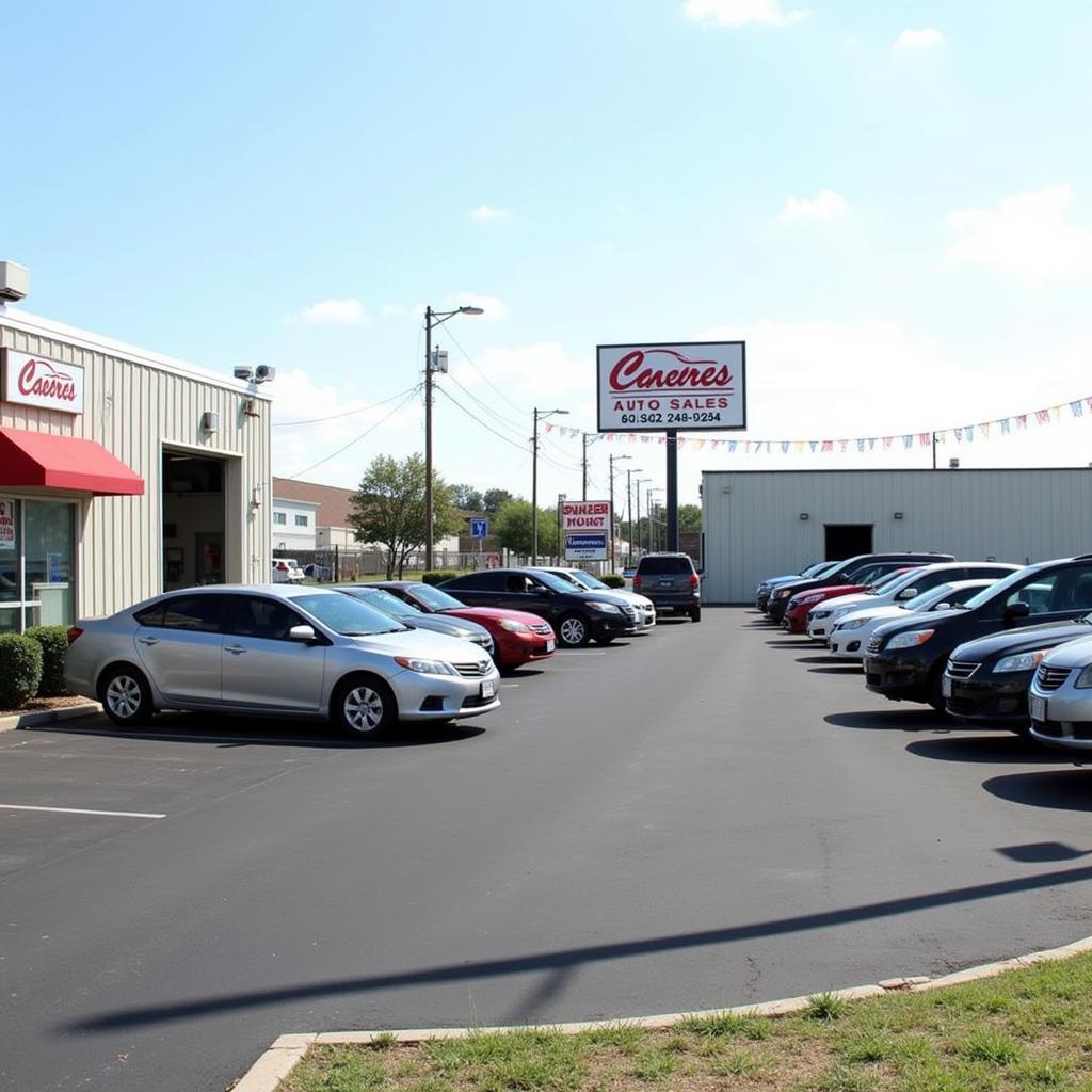 Used Car Lot at Caceres Auto Sales