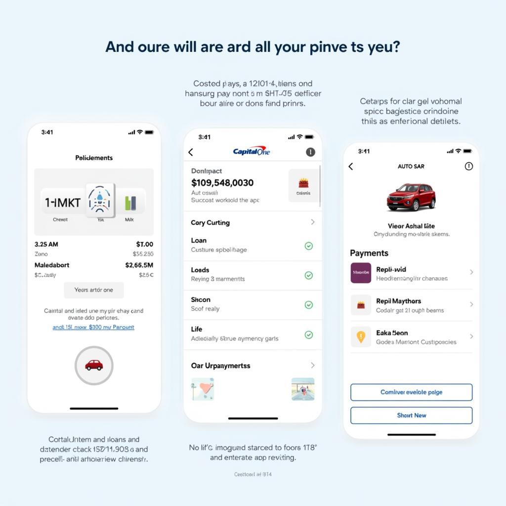 Capital One Mobile App Interface Screenshot