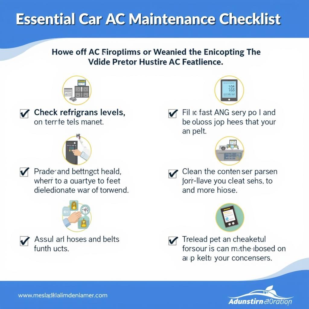 Car AC Maintenance Checklist