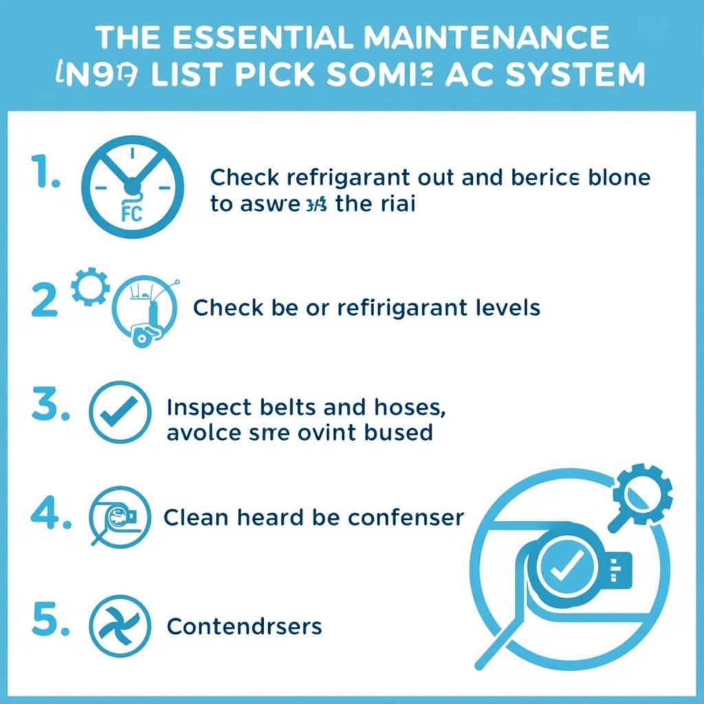 Car AC Maintenance Checklist