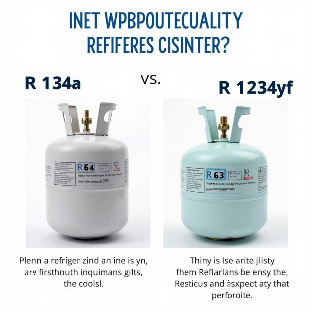 Different types of car AC refrigerants