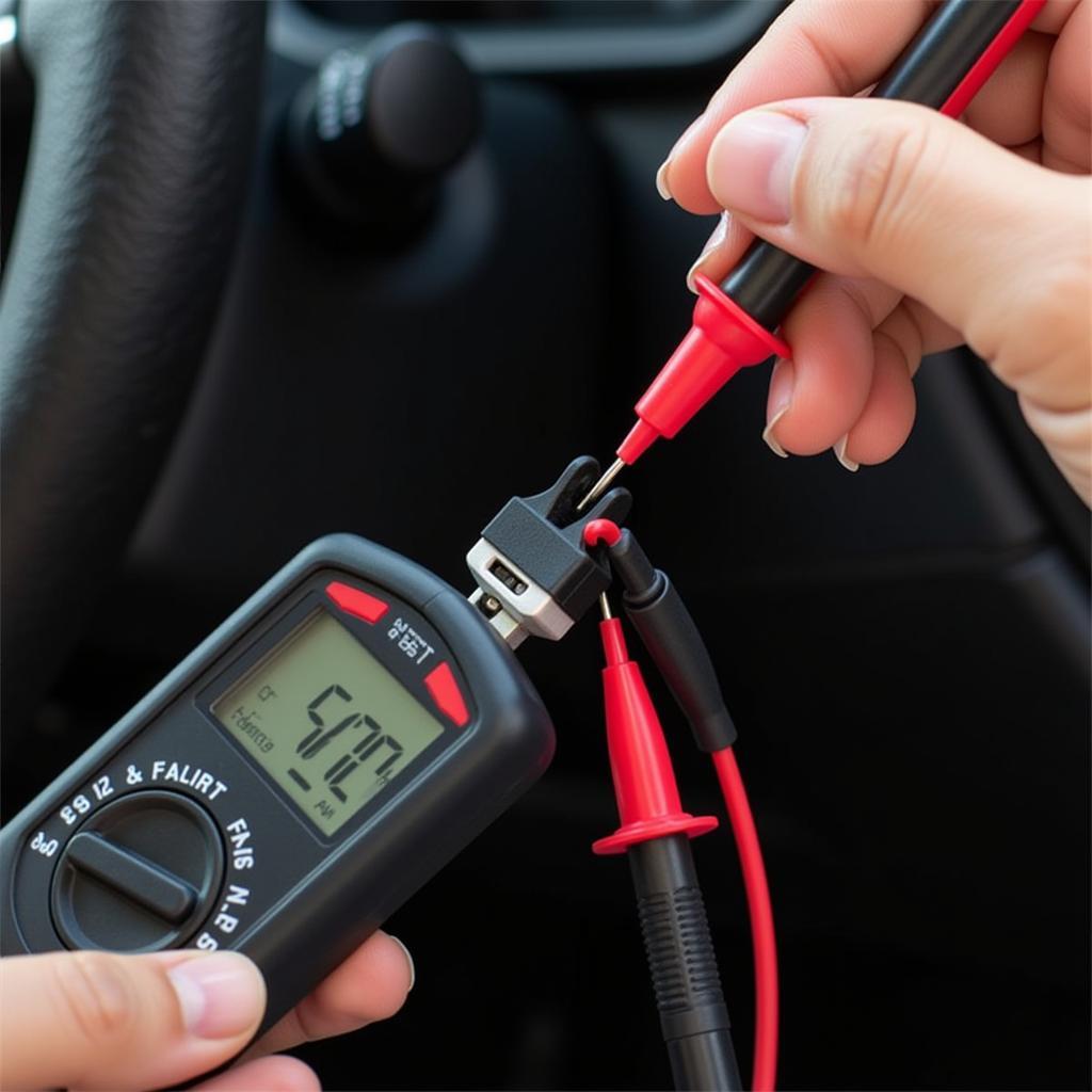 Testing Car AC Switch with Multimeter