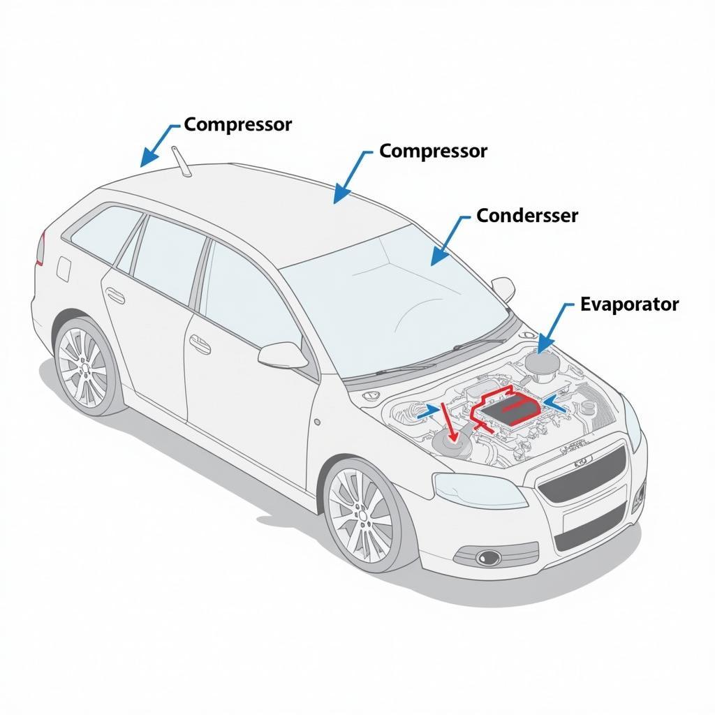 Car AC System Components