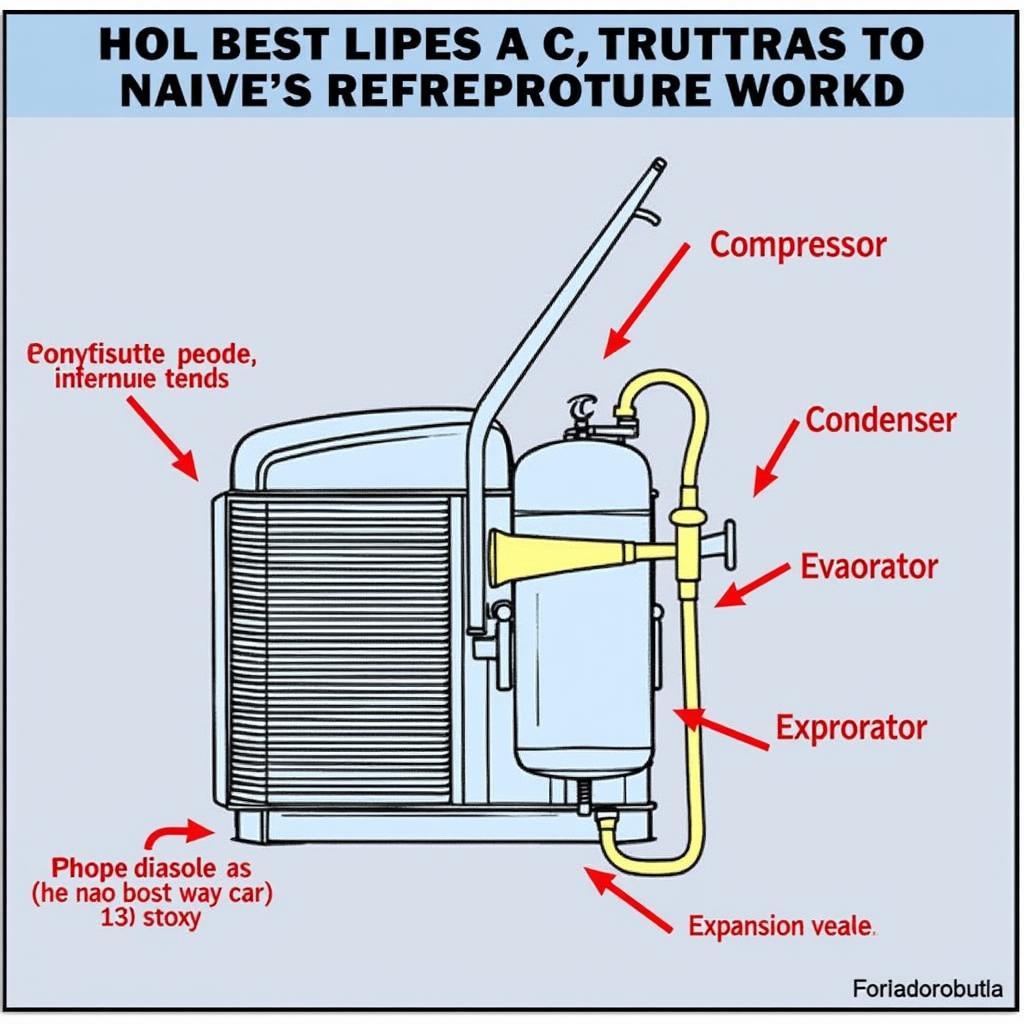 Car AC System Components Diagram