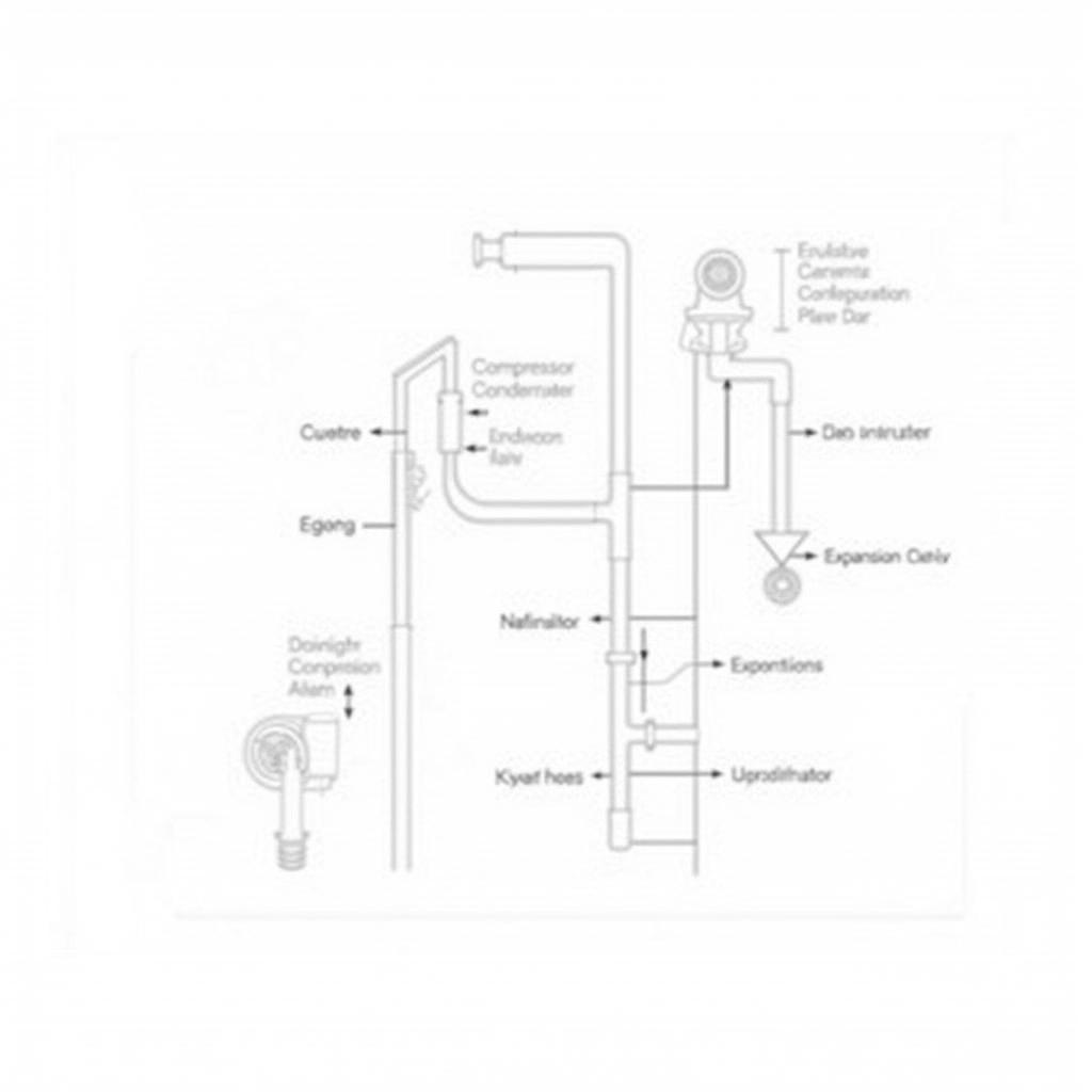 Car AC System Components Diagram