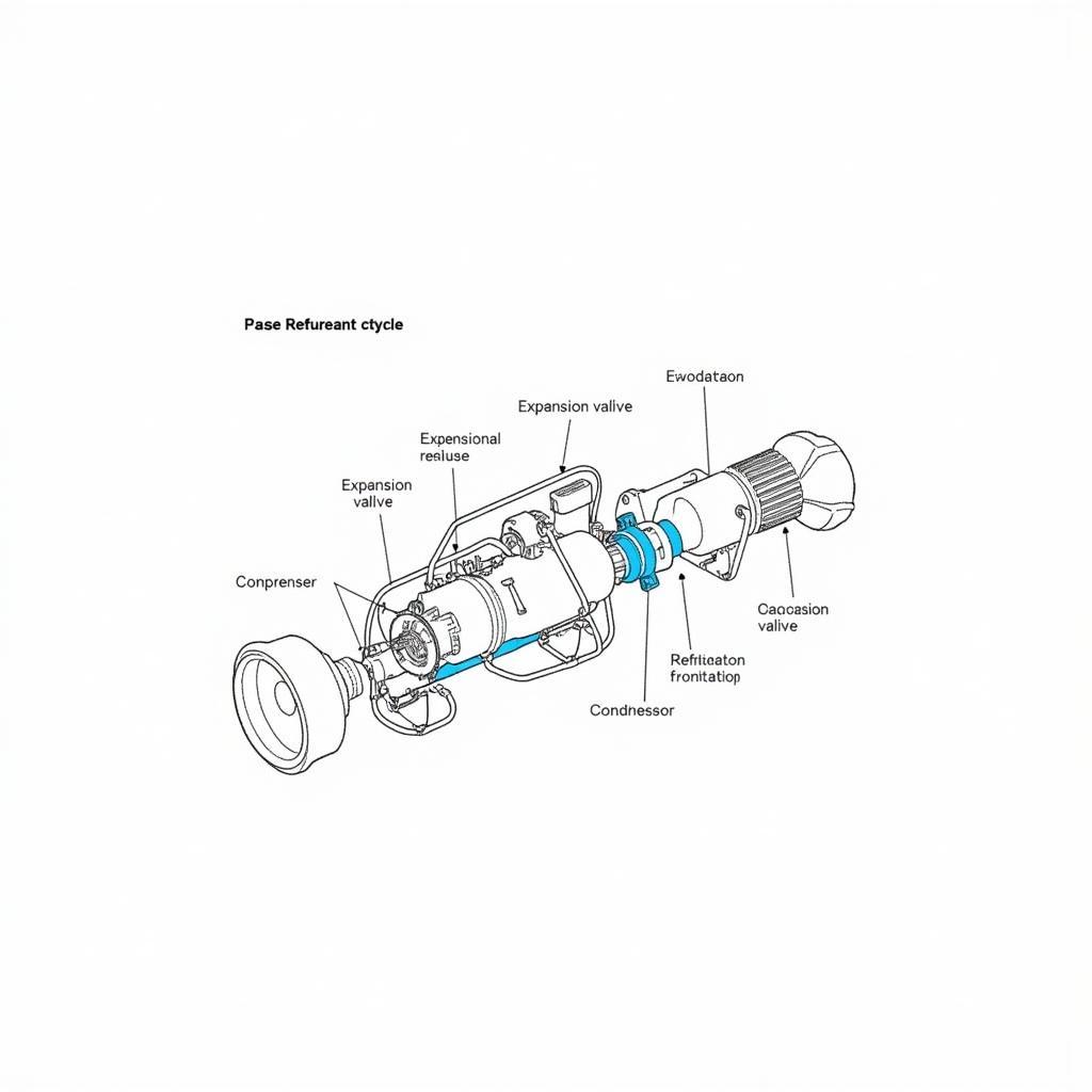 Car AC System Components Diagram