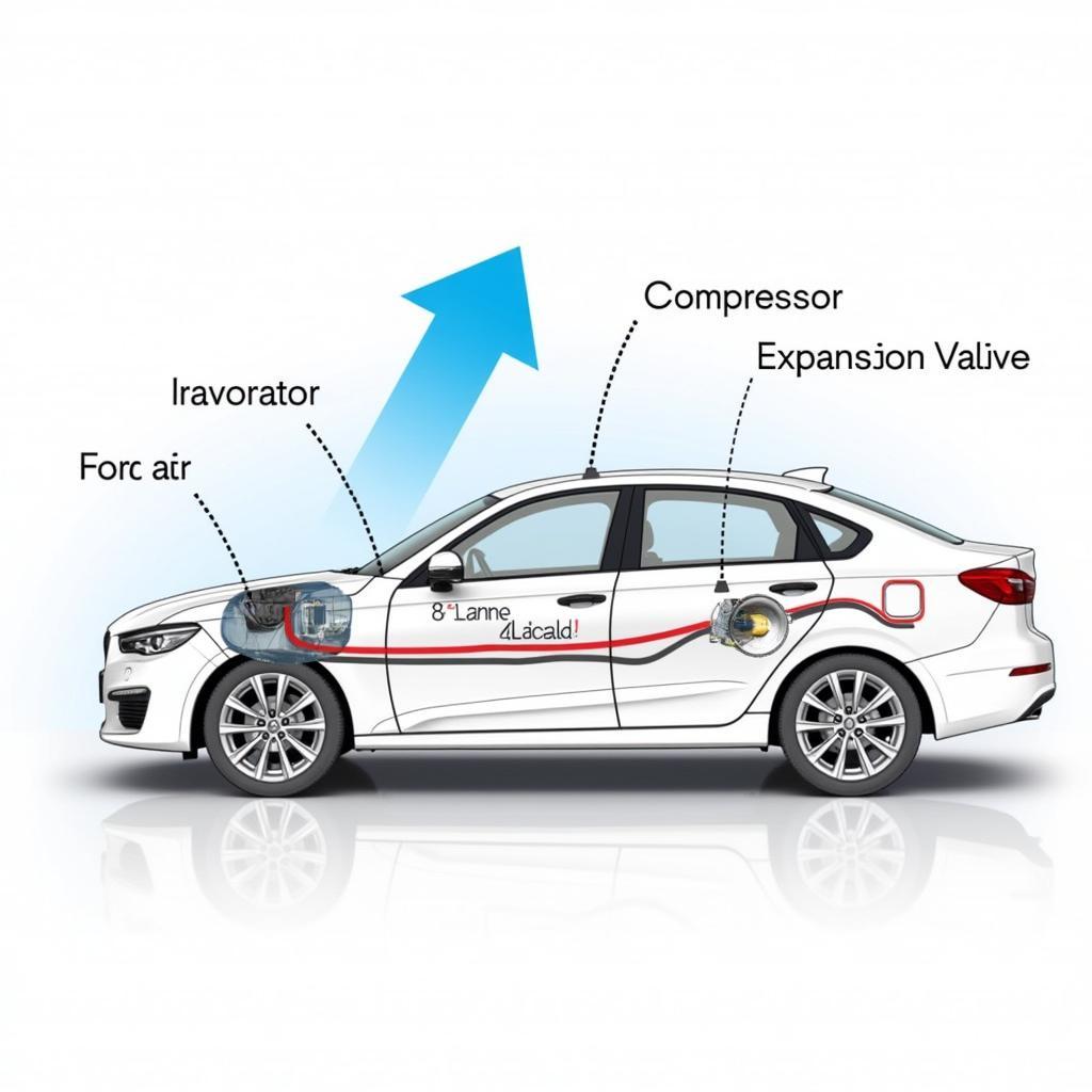 Car AC System Components Diagram