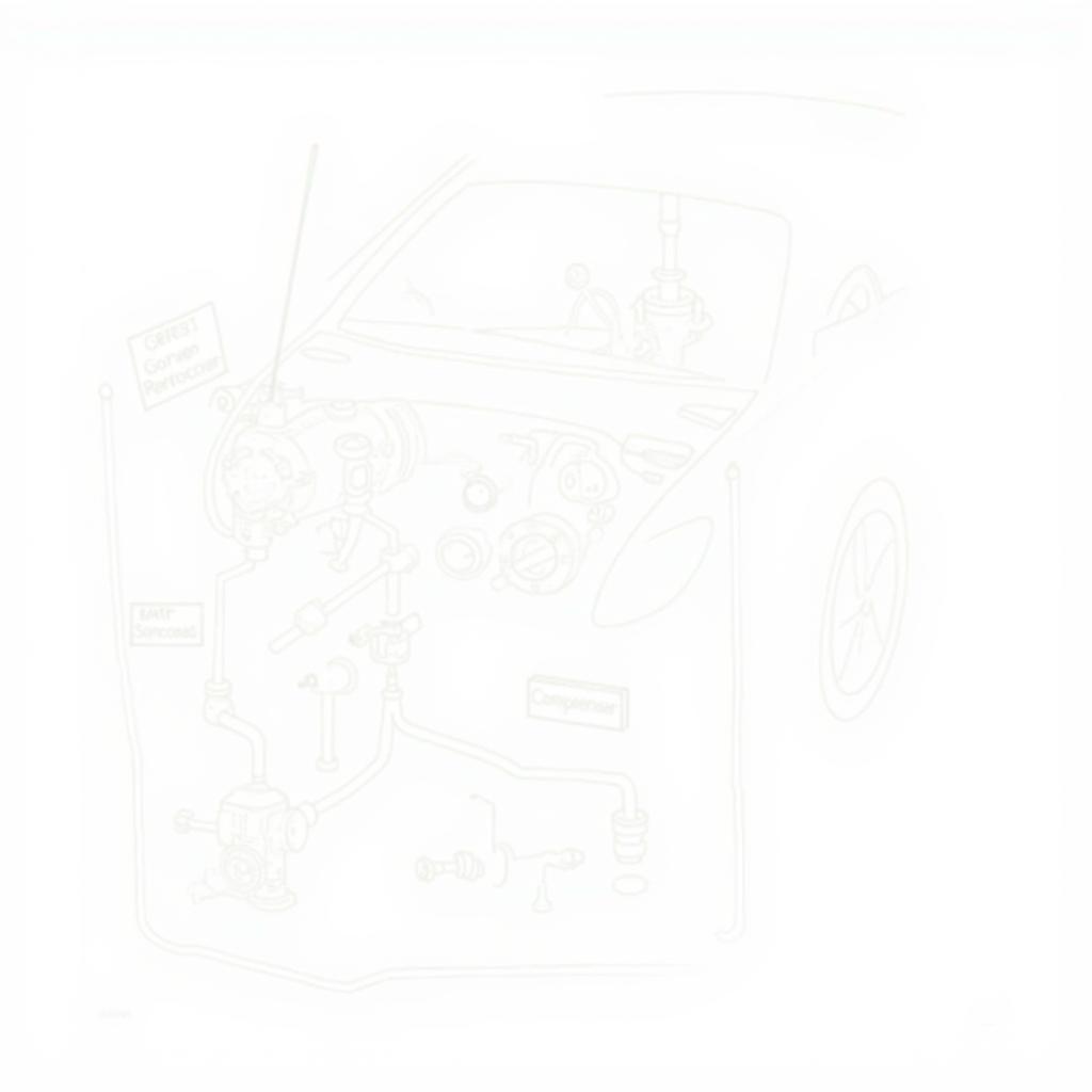 Car AC System Components Diagram